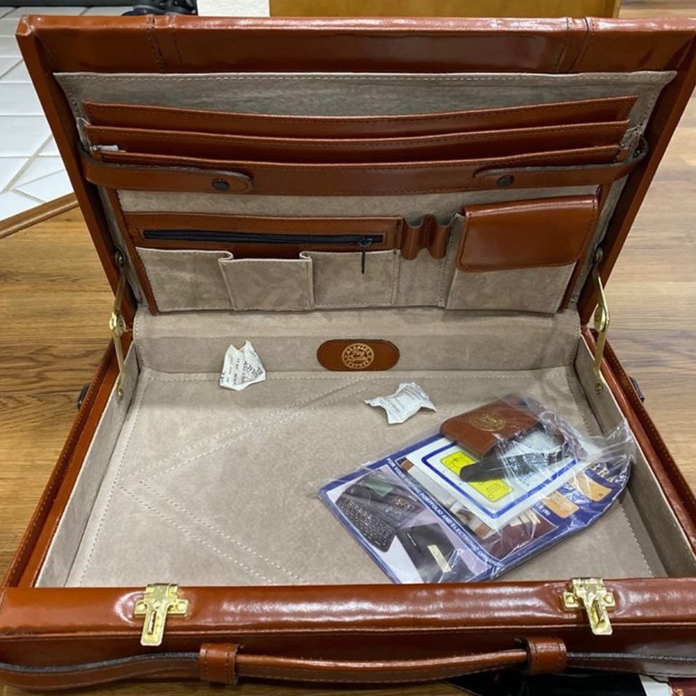 Leather Briefcase NWT
